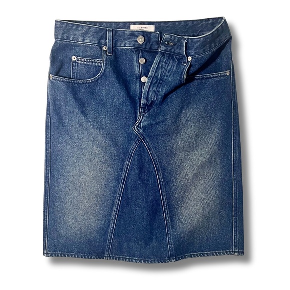 Isabel Marant Blue Denim Midi Skirt - Picture 2 of 6